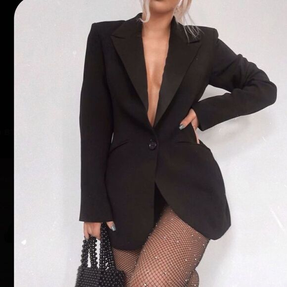 Black blazer jacket - Picture 3 of 7
